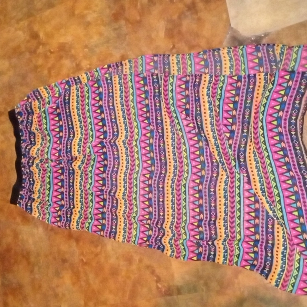 Med bright maxi skirt